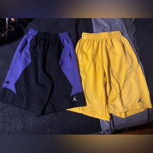 Jordan Men's Shorts - Black and Purple, Yellow